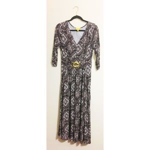 New Liz Lange Abstract Pattern Maxi Dress